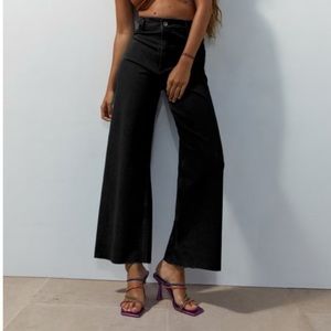 Zara ZW Straight Marine Black Jeans